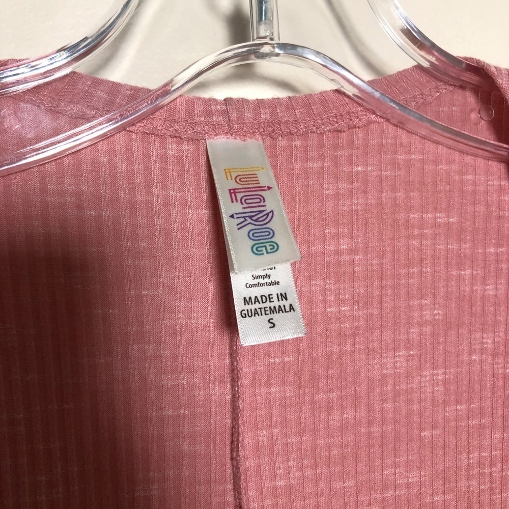 Lularoe Lindsay Pink Cardigan Size S - Picture 6 of 6